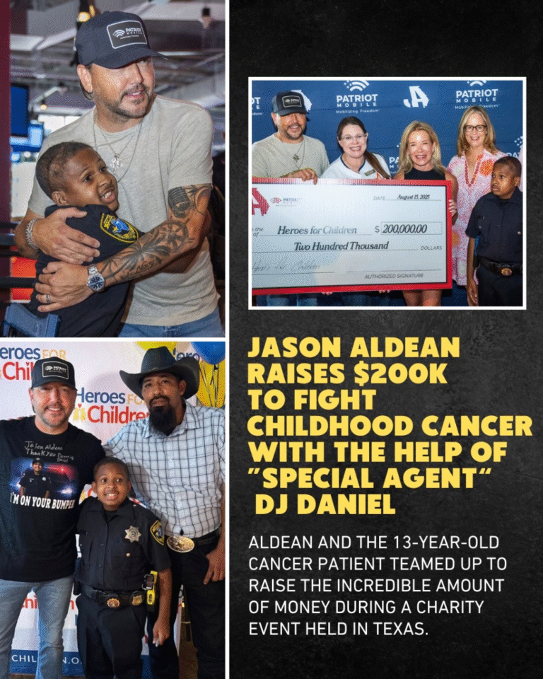 Jason Aldean and Young “Agent” DJ Daniel Raise $200,000 for Childhood Cancer