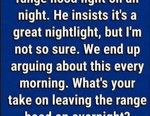 Should You Turn Off Your Range Hood Light Before Bed?