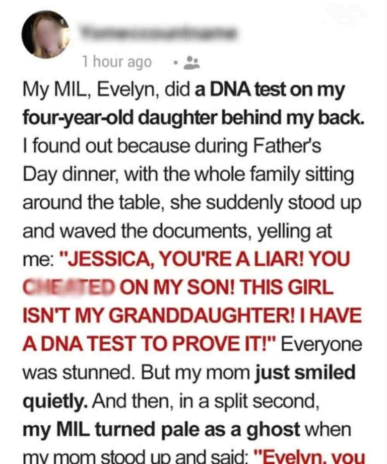 My Mother-in-Law Faked a DNA Test to Destroy My Marriage—But Her Lie Was Exposed at Dinner