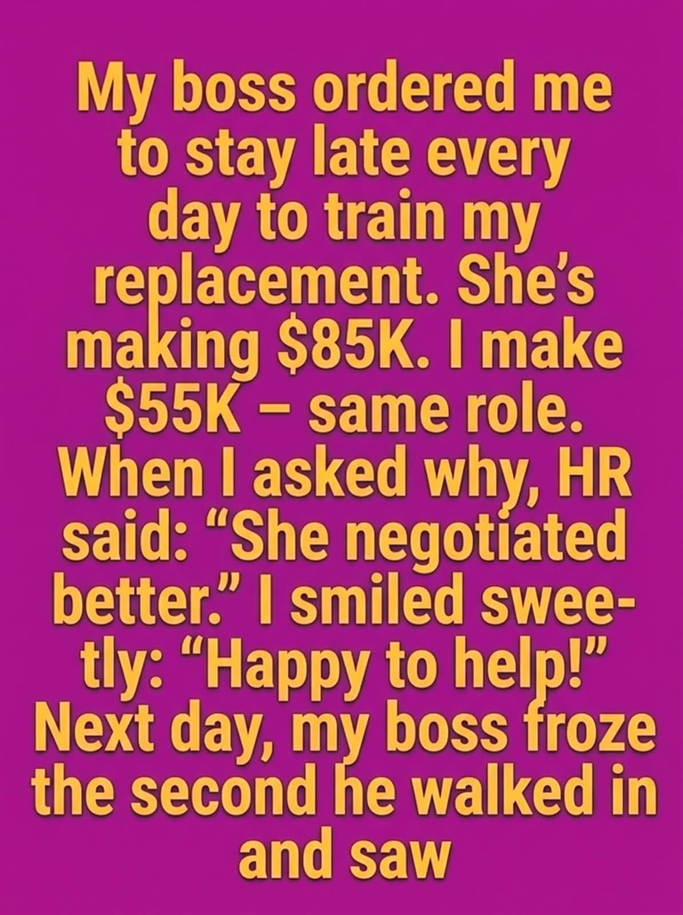 I Trained the Person Who Was Replacing Me — Then I Learned Her Salary