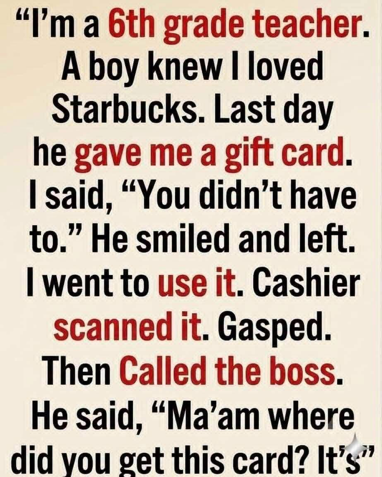 The Starbucks Card Had a Beautiful Secret